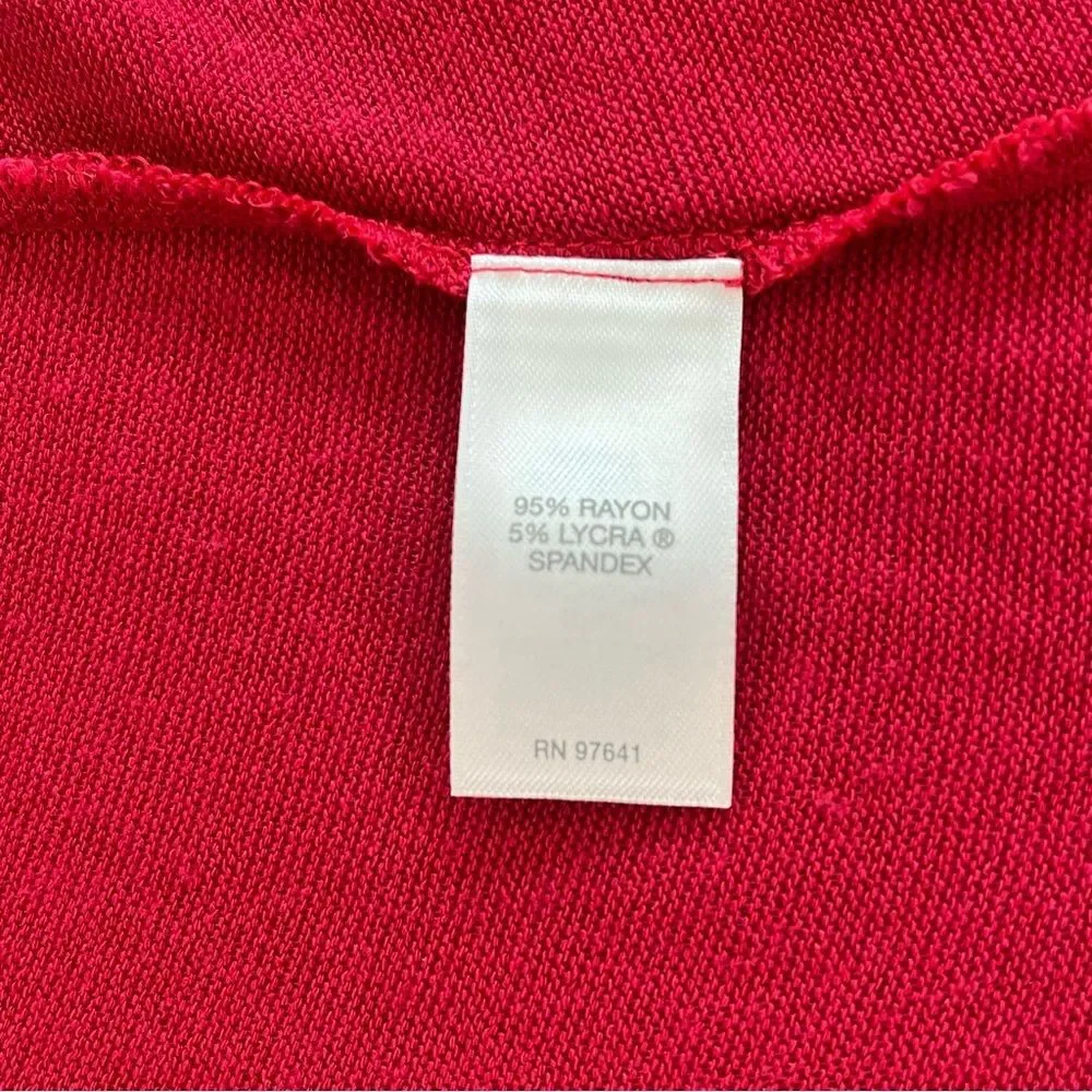 J. Jill Wearever Collection Long Sleeve Red Cardigan Women's - Size Small